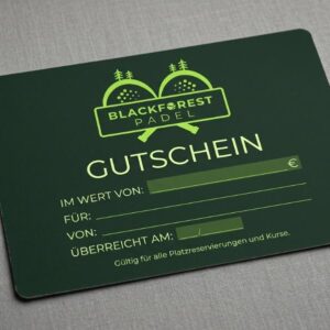 BlackForestPadel Gutschein